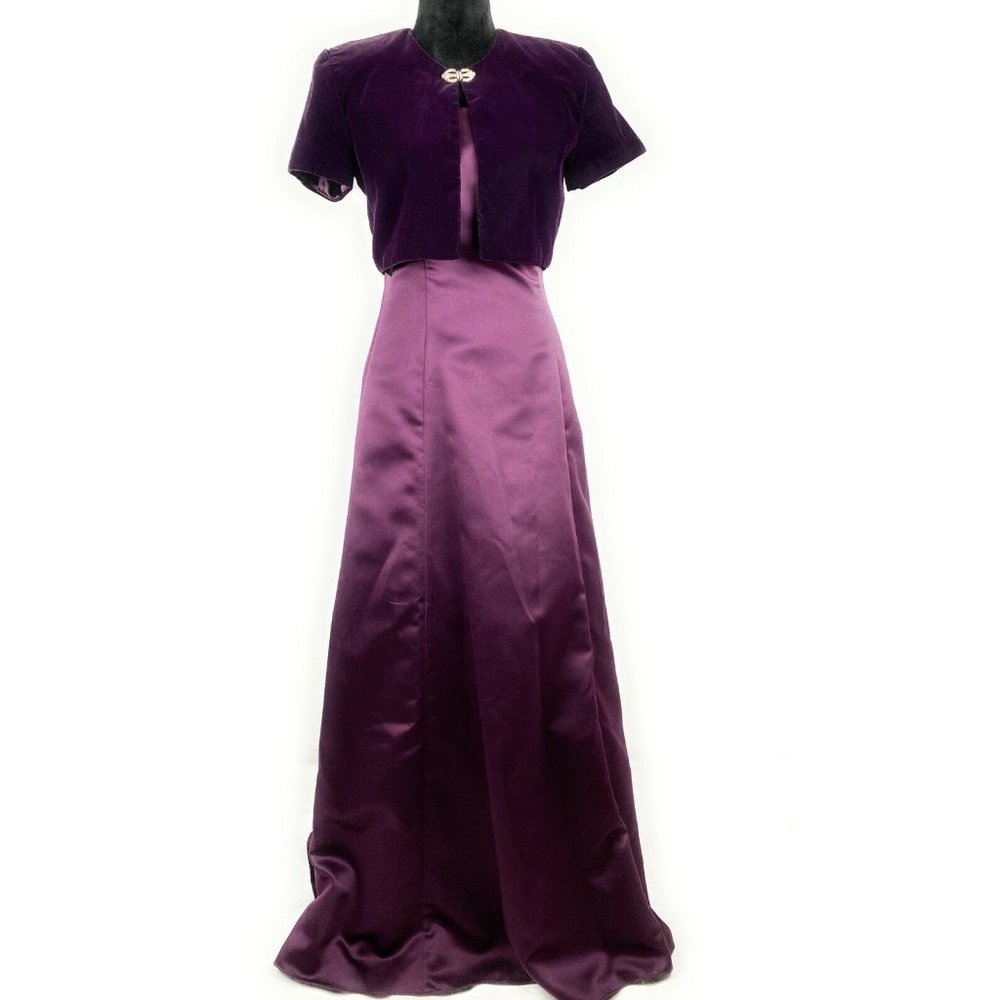 2 Piece Scott McClintock Purple Formal Gown Size 4